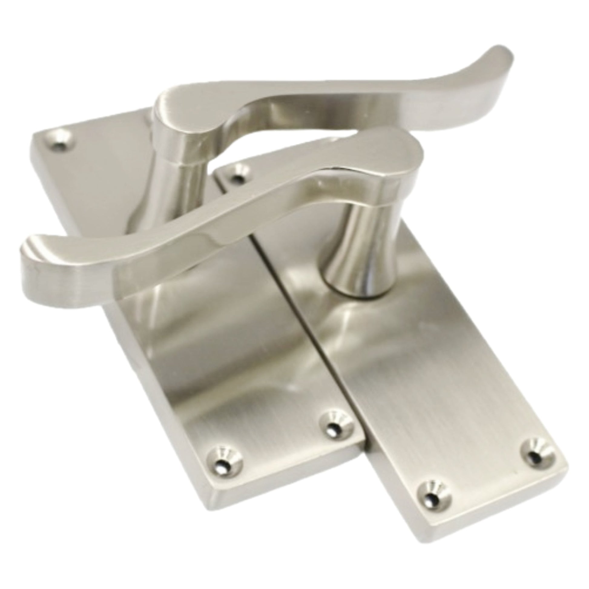 Marketplace JPG companion for Door Handles Scroll Lever Internal Latch - Satin 118 X 40mm