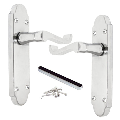 Marketplace JPG companion for Multipack Door Handles Epsom Chrome Scroll Lever Victorian Scroll 1/4/6 Pairs - 169mm X 40mm
