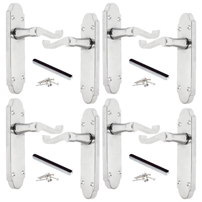 Marketplace JPG companion for Multipack Door Handles Epsom Chrome Scroll Lever Victorian Scroll 1/4/6 Pairs - 169mm X 40mm
