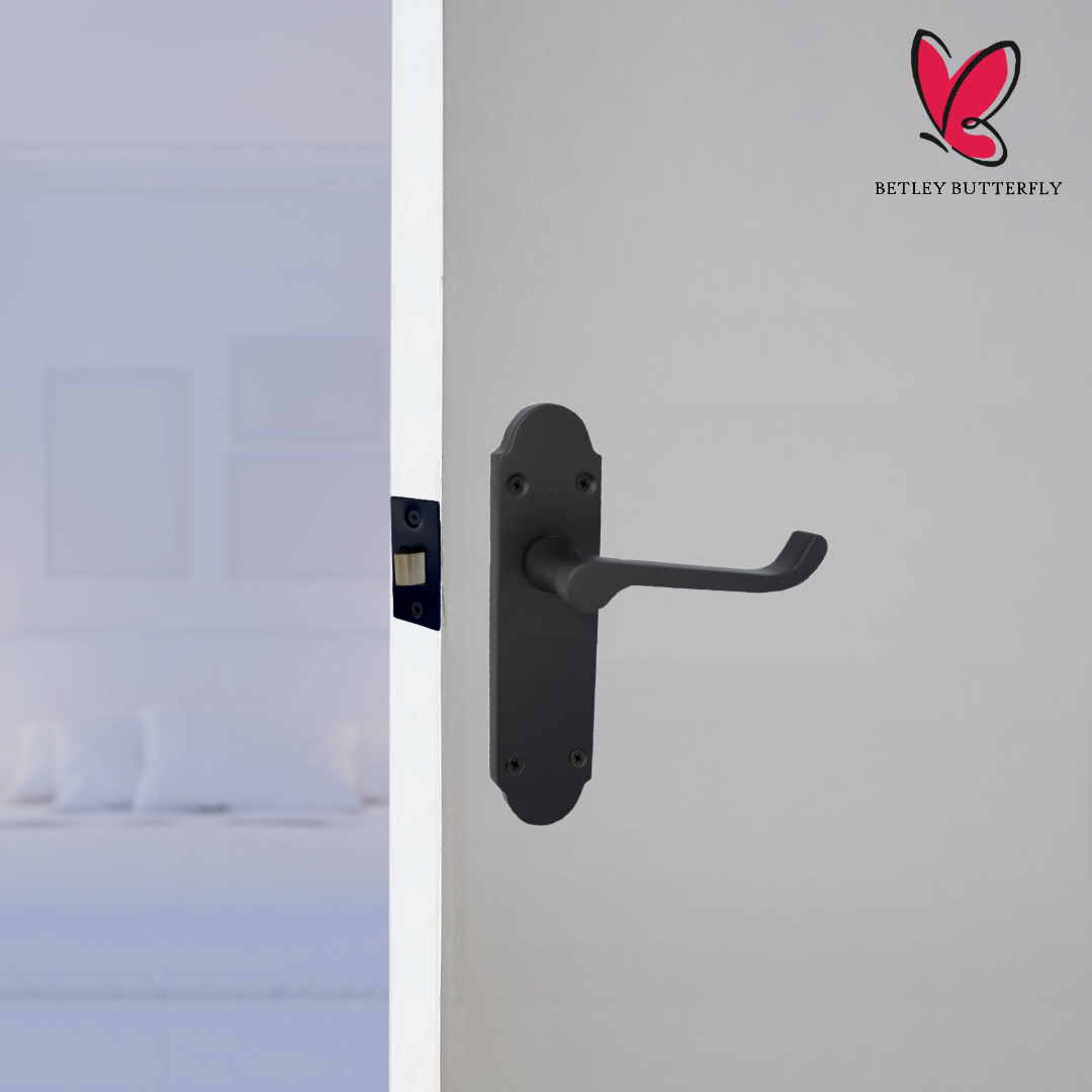 Loquet de porte Epsom à levier style victorien - Noir mat