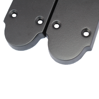 Epsom Door Handle Latch Victorian Scroll Lever - Matt Black Pack Hinges