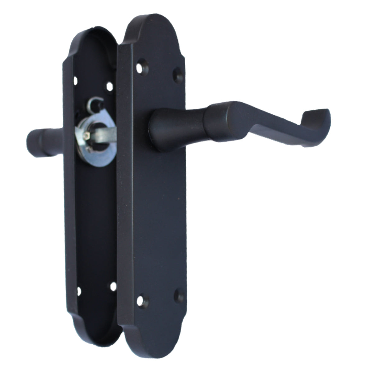 Marketplace JPG companion for Epsom Door Handle Latch Victorian Scroll Lever - Matt Black Pack Hinges