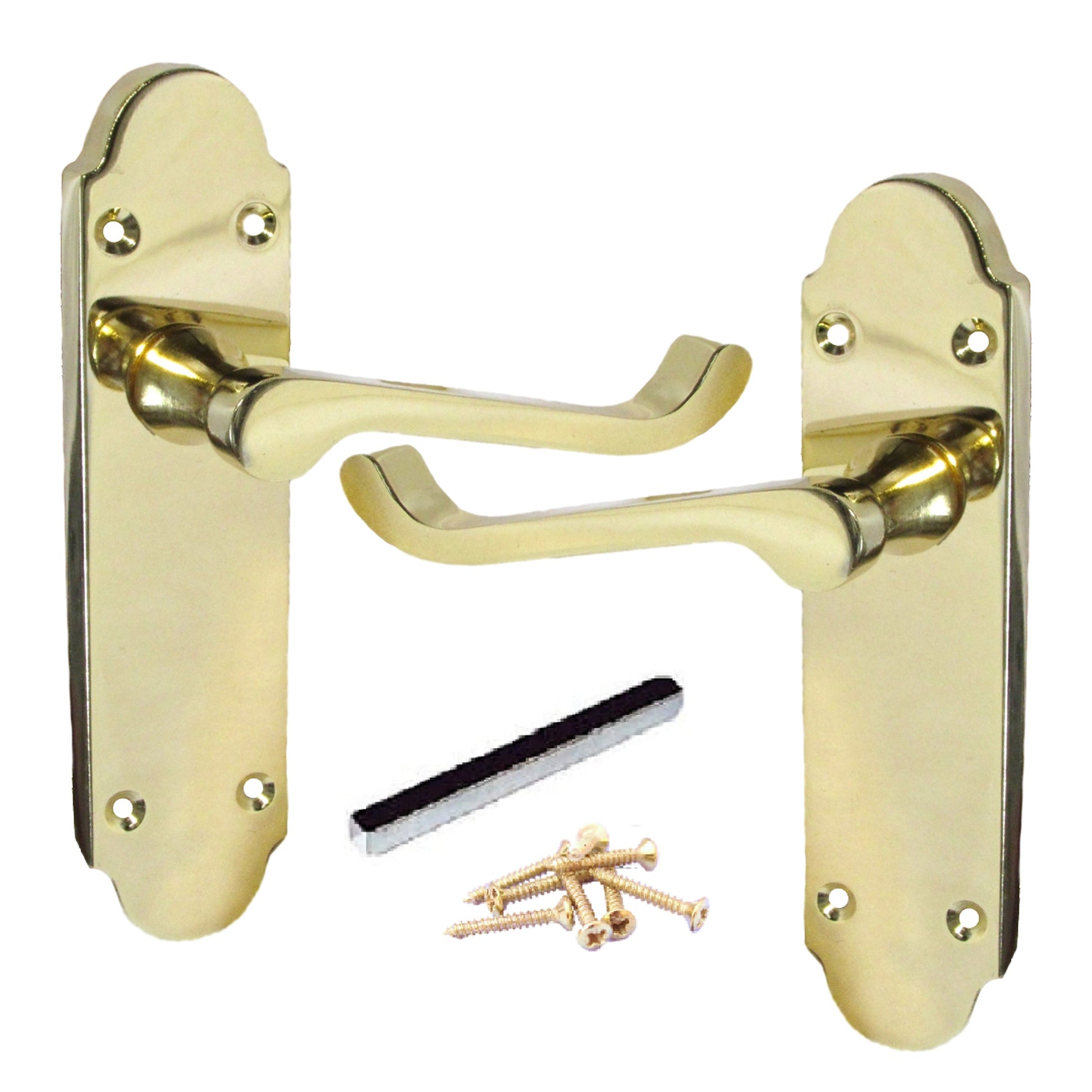 Marketplace JPG companion for Epsom Door Handle Latch Victorian Scroll Lever - Brass