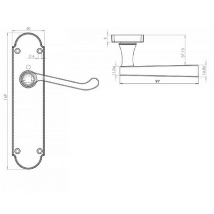 MULTIPACK Epsom Door Handle Key Lock Scroll Lever Polished Chrome 1/4/6 Pairs