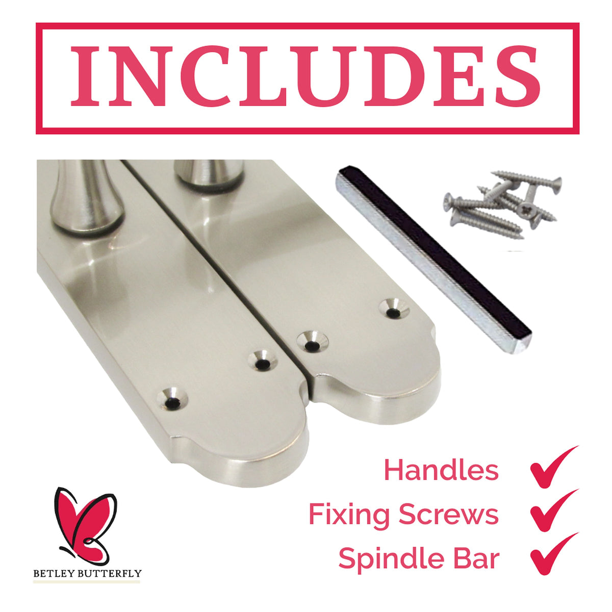Marketplace JPG companion for Epsom Door Handles Internal Latch Scroll Lever - Satin Pack