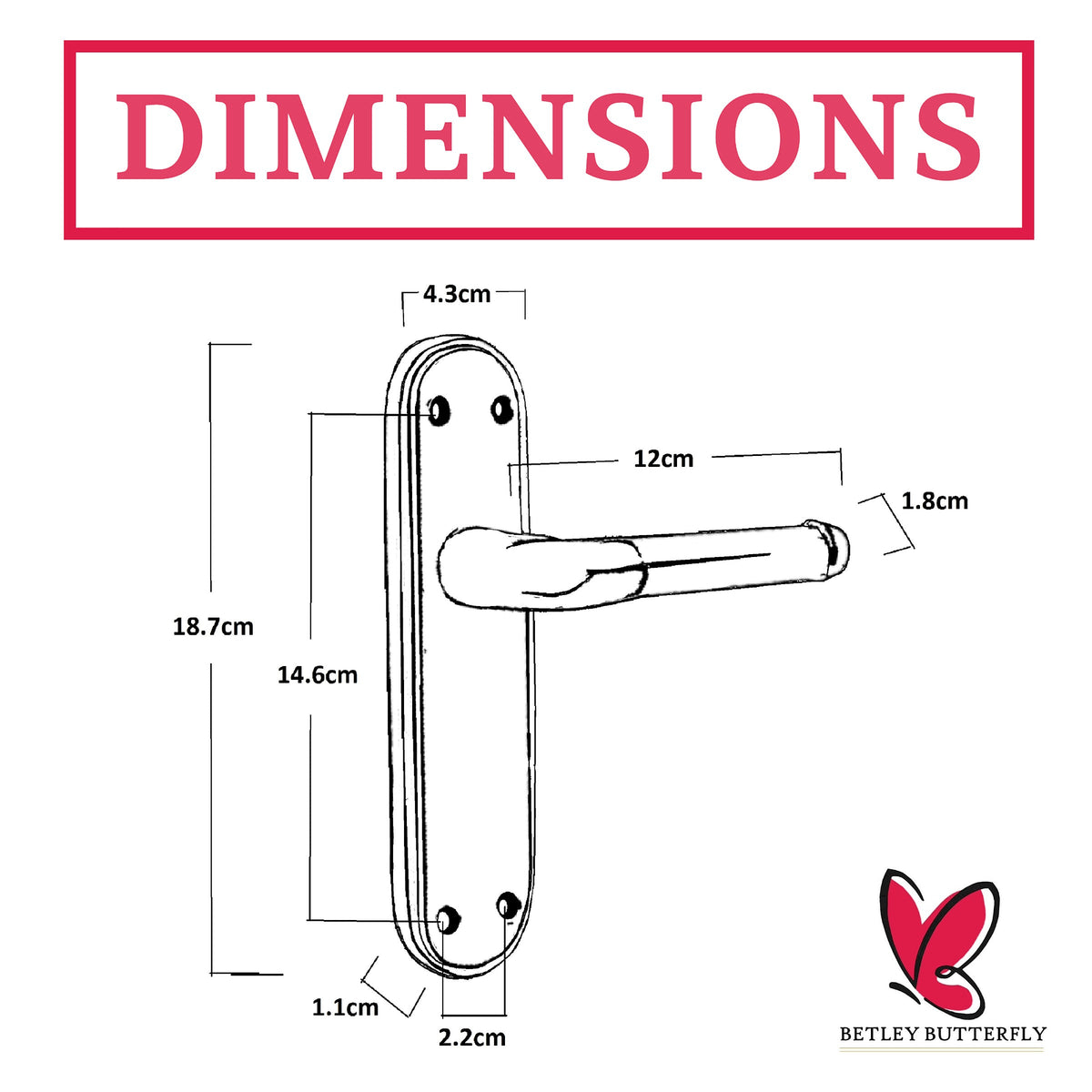 Marketplace JPG companion for Marina Door Handle Two Tone Latch Lever - Matt Black and Satin