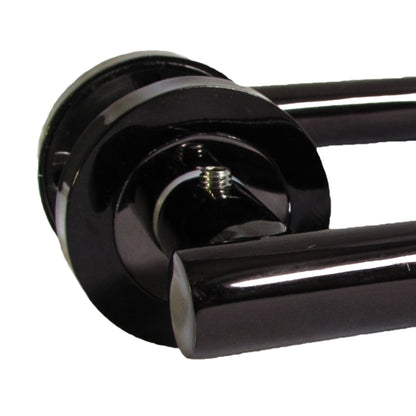 Marketplace JPG companion for Multipack Door Handles T Bar Straight Lever on Rose Latch - Black Nickel 125mm - 52mm