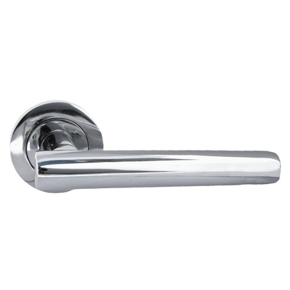 MULTIPACK Door Handles T Bar Straight Lever on Rose Latch - Chrome 125mm