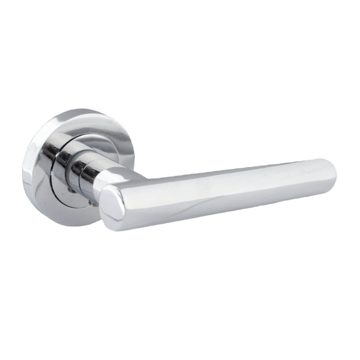 Marketplace JPG companion for Multipack Door Handles T Bar Straight Lever on Rose Latch - Chrome 125mm - 52mm