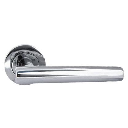 Marketplace JPG companion for Multipack Door Handles T Bar Straight Lever on Rose Latch - Chrome 125mm - 52mm