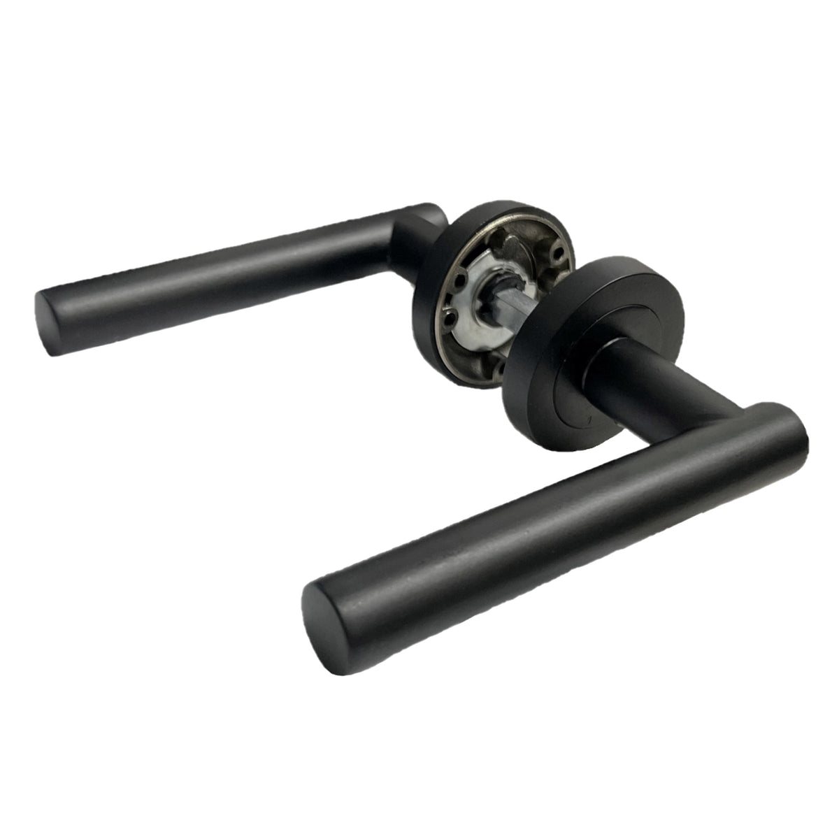 Marketplace JPG companion for Door Handles T Bar Straight Lever on Rose Latch - Matt Black 125mm - 10mm