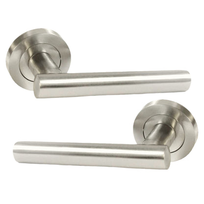 Marketplace JPG companion for Door Handles T Bar Straight Lever on Rose Latch - Satin 125mm - 10mm