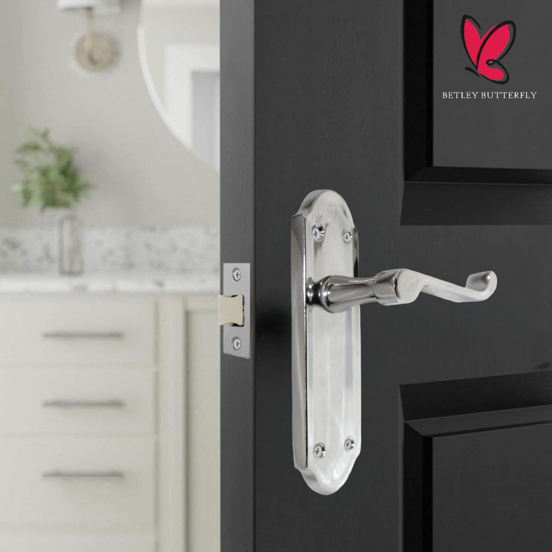 Poignée de porte Ashford à levier à défilement - Chrome