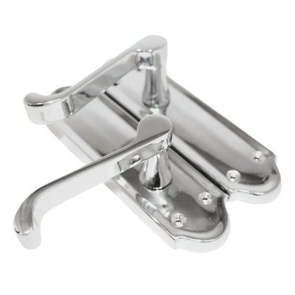 Marketplace JPG companion for Ashford Door Handle Latch Scroll Lever - Chrome Latch & Hinge Pack - 3"