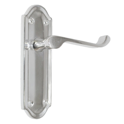 Marketplace JPG companion for Ashford Door Handle Latch Scroll Lever - Chrome Latch & Hinge Pack - 3"