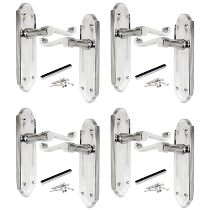 Marketplace JPG companion for Multipack Door Handles Ashford Chrome Latch Scroll Lever 1/4/6 Pairs
