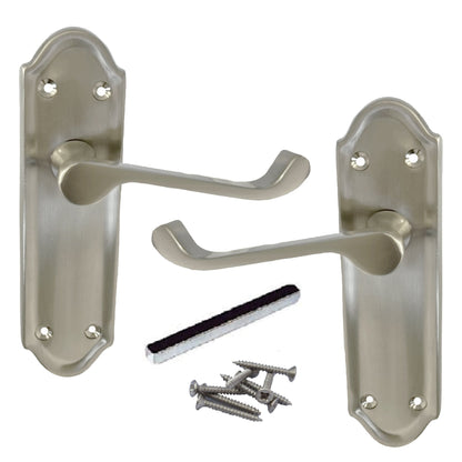 Marketplace JPG companion for Ashford Door Handle Internal Latch Scroll Lever - Satin - 168mm X 47mm