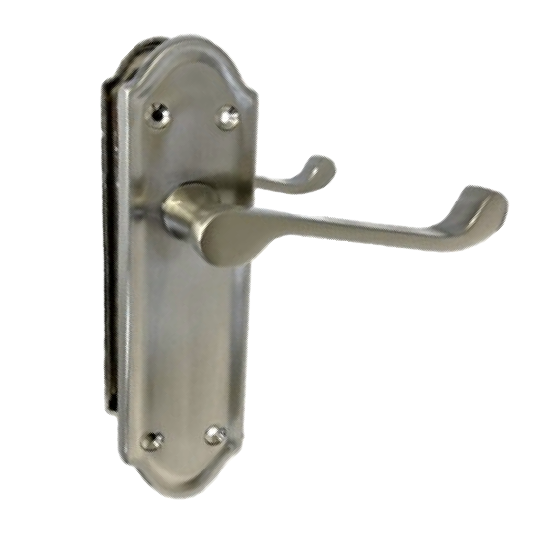 MULTIPACK Door Handles Ashford Satin Latch Brass Scroll Lever 1/4/6 Pairs