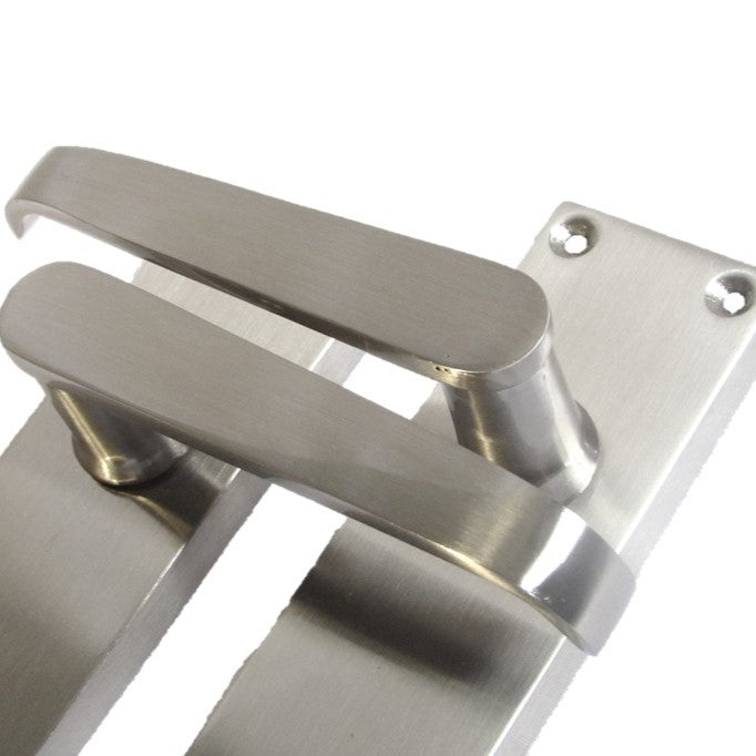 Door Handles Victorian Straight Lever Latch - Satin 120 x 40mm