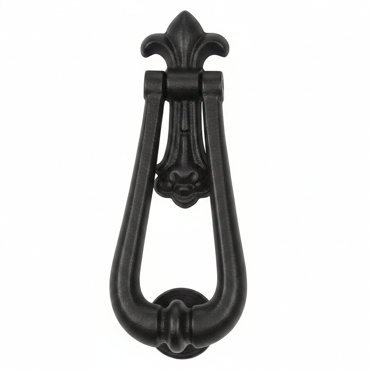 Marketplace JPG companion for Old Hill Ironworks Fleur De Lys Door Knocker Black Antique - 195mm