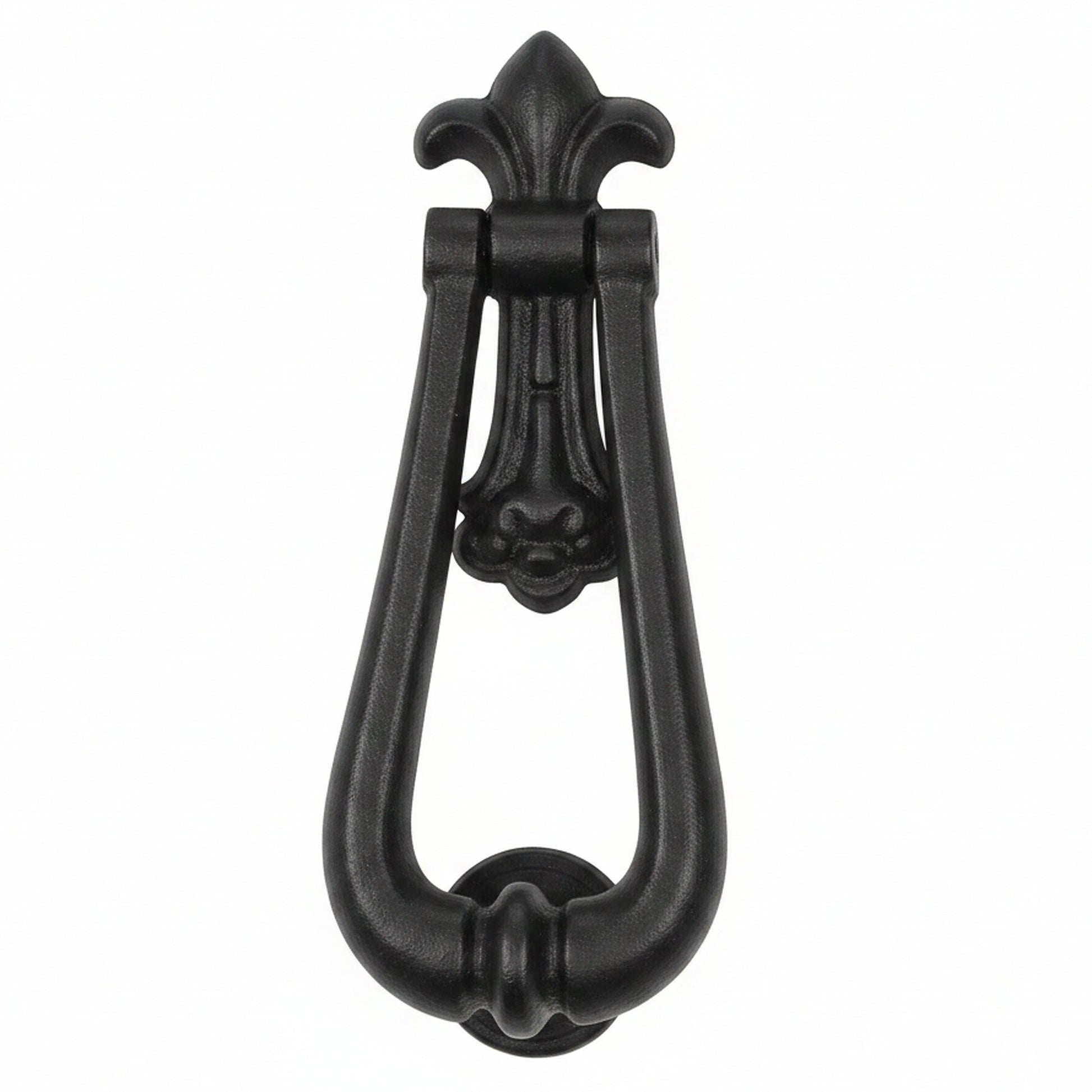 Marketplace JPG companion for Old Hill Ironworks Fleur De Lys Door Knocker Black Antique - 195mm