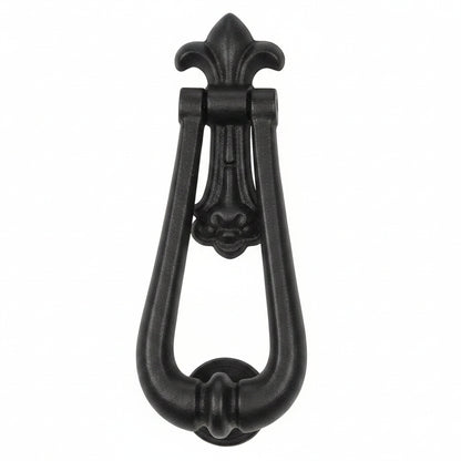 Marketplace JPG companion for Old Hill Ironworks Fleur De Lys Door Knocker Black Antique - 195mm