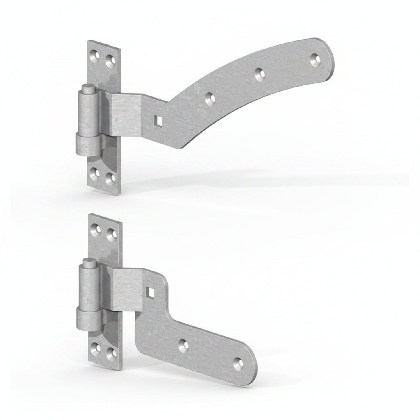 Galvanised 12″ Curved Rail Gate Hinge Kit – Left or Right Hand