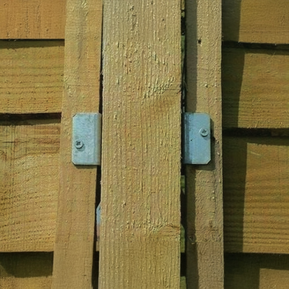 Fence Panel U Clips Brackets for Wooden Posts Galvanised Anti-Rattle Timber Fence Fixings