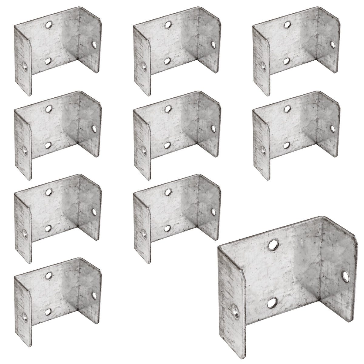 Marketplace JPG companion for Fence Panel U Clips Brackets for Wooden Posts Galvanised Anti-Rattle Timber Fence Fixings