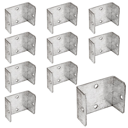 Marketplace JPG companion for Fence Panel U Clips Brackets for Wooden Posts Galvanised Anti-Rattle Timber Fence Fixings