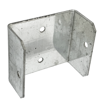 Fence Panel U Clips Brackets for Wooden Posts Galvanised Anti-Rattle Timber Fence Fixings