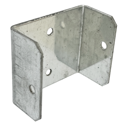 Fence Panel U Clips Brackets for Wooden Posts Galvanised Anti-Rattle Timber Fence Fixings