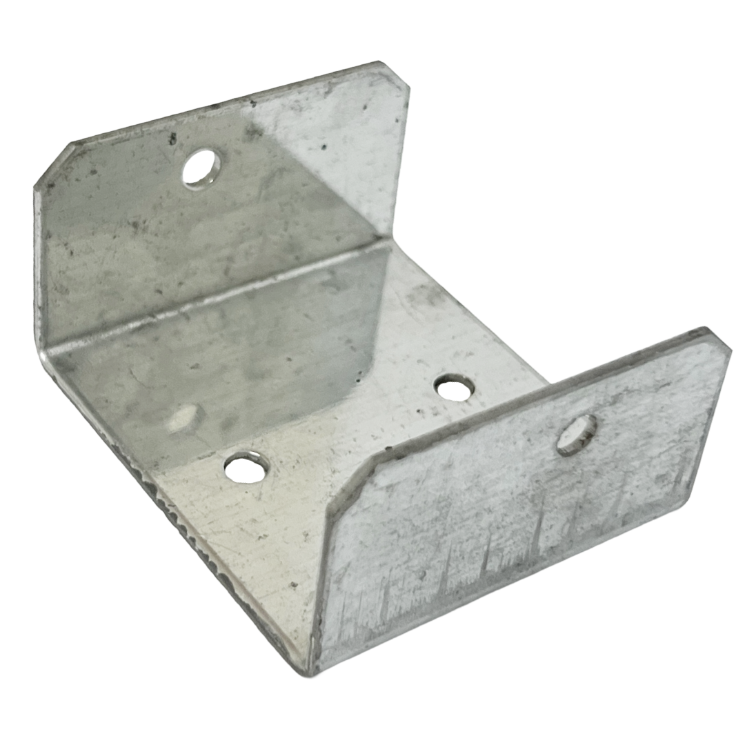 Fence Panel U Clips Brackets for Wooden Posts Galvanised Anti-Rattle Timber Fence Fixings