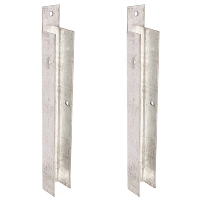 Gravel Board Clips for 50mm Timber Fence Posts Galvanised Heavy Duty Fence Brackets