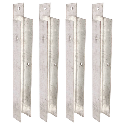 Gravel Board Clips for 50mm Timber Fence Posts Galvanised Heavy Duty Fence Brackets