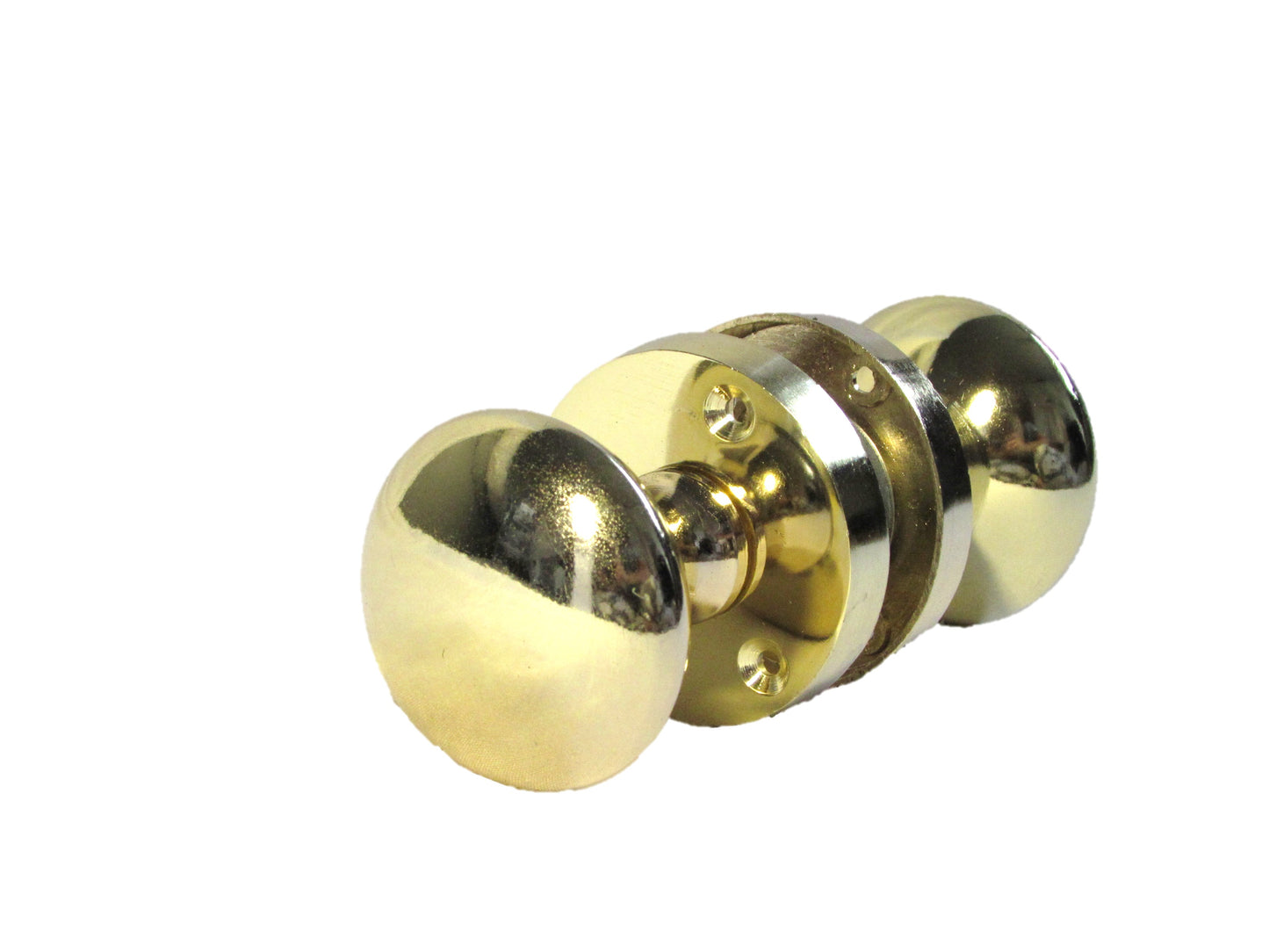 Boutons de porte ronds victoriens à mortaise à ressort - Laiton 56 mm