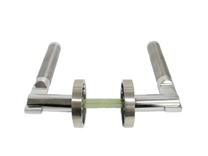 Modern Heavy Duty Serozzetta  style Door lever Handle On Rose chrome satin