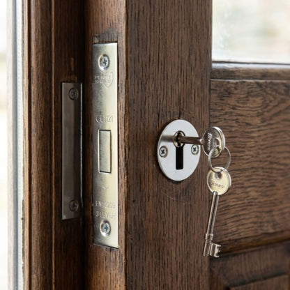 FD60 Fire Door 3 Lever Mortice Deadlock - CE Certifire 63mm 75mm