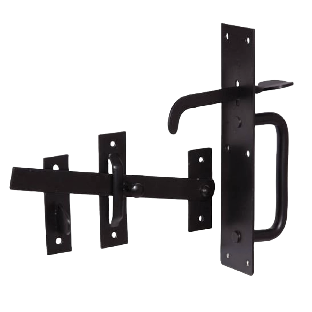 Black Suffolk Latch Catch Garden Gate Shed Door Thumb Lock Cottage