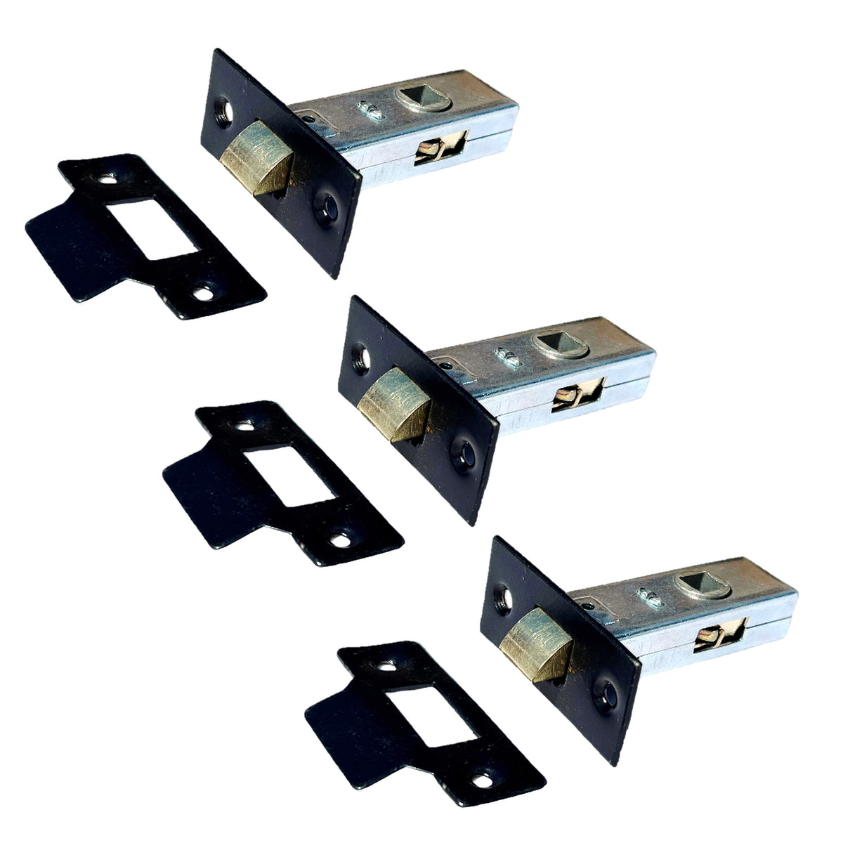 Marketplace JPG companion for Mortice Tubular Door Latch 2.5" 63mm Internal Door Catch Black 1-10