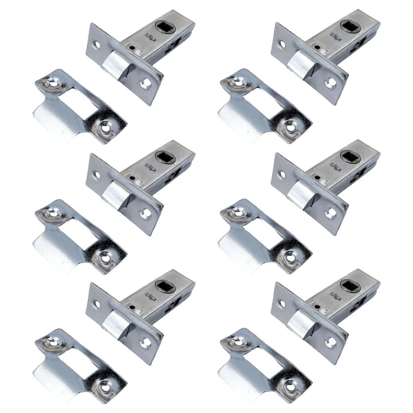 Marketplace JPG companion for Mortice Tubular Door Latch 2.5" 63mm Internal Door Catch Nickle Plate 1-10