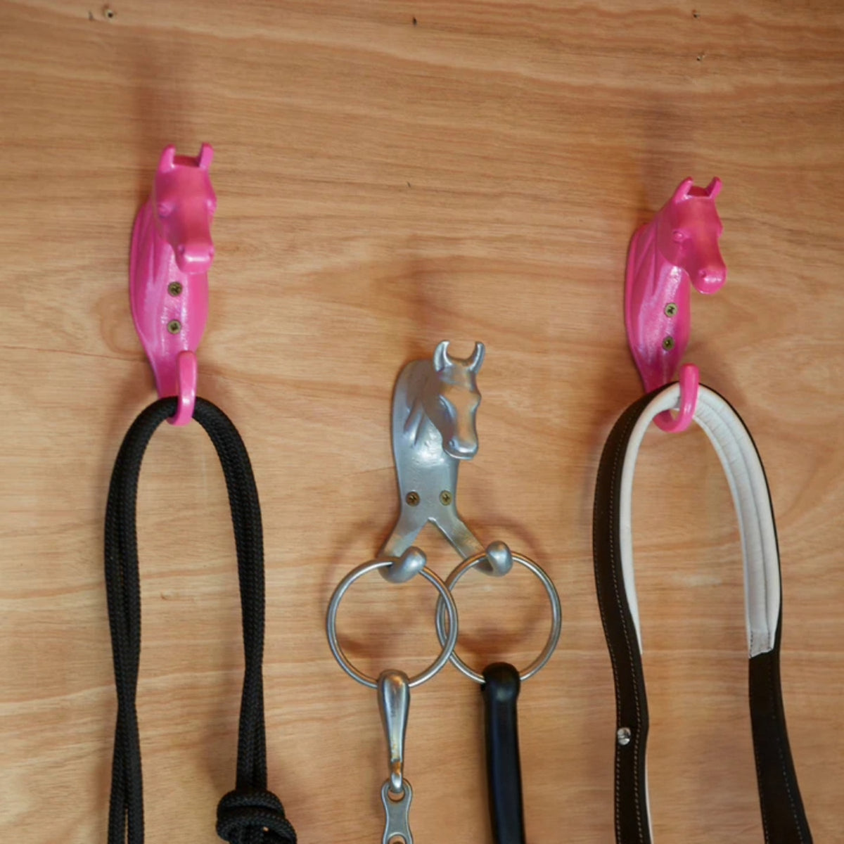 Marketplace JPG companion for Perry Equestrian Horse Head Double Stable Wall Hook Coat Hook Horse Pony