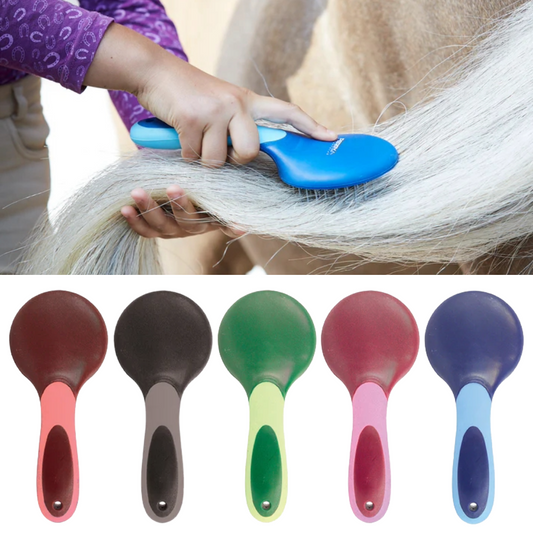 Perry Equestrian Ergonomic Tail & Mane Brush Horse Pony Grooming Pet Kit