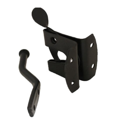 Loquet de portail automatique pour jardin et cour - Finition noire