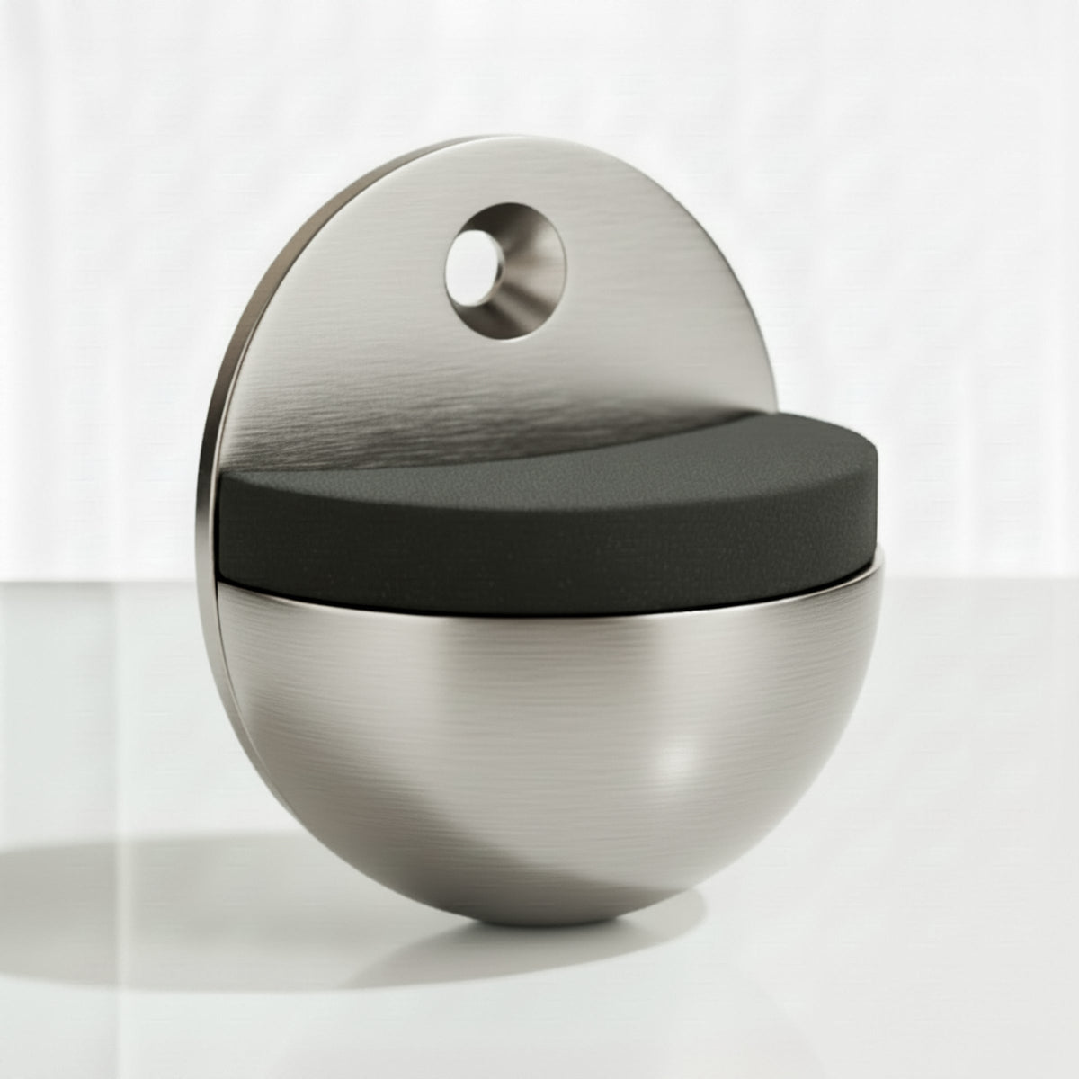 Marketplace JPG companion for Oval Door Stop Satin Nickel Floor-Mounted Rubber Door Stop to Protect Walls