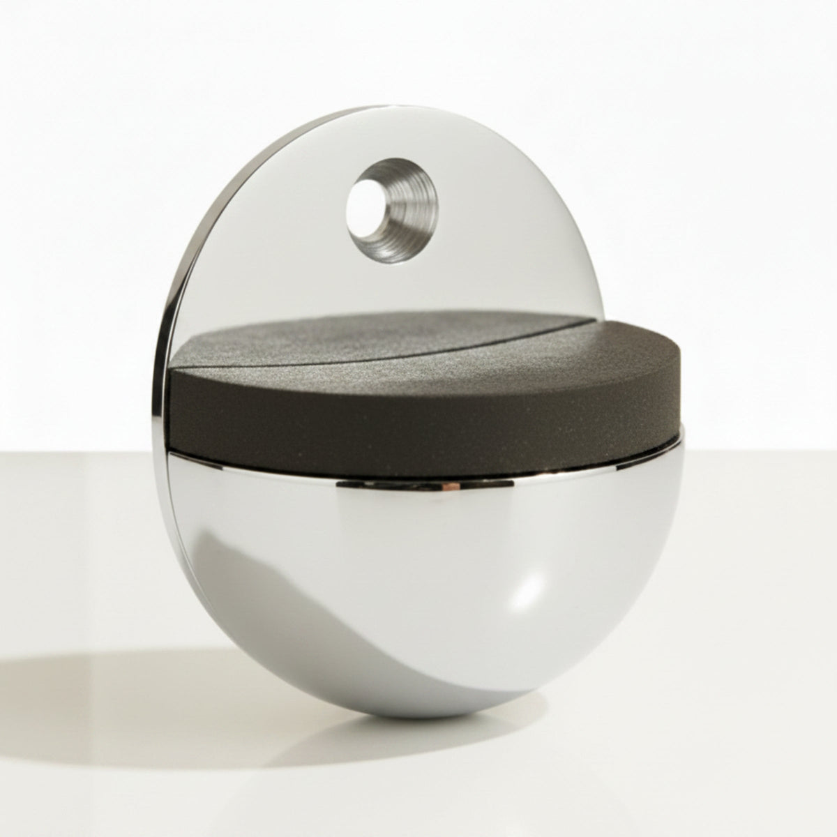 Marketplace JPG companion for Oval Door Stop Polished Chrome Floor-Mounted Rubber Door Stop to Protect Walls