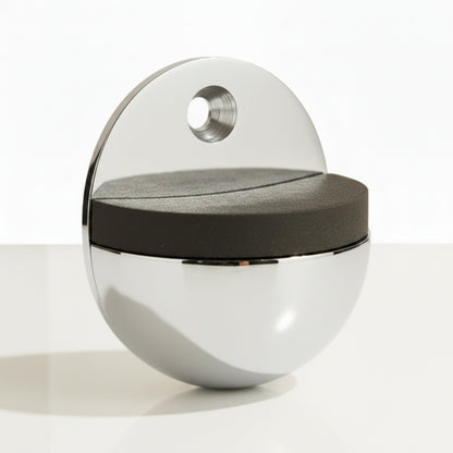 Marketplace JPG companion for Oval Door Stop Polished Chrome Floor-Mounted Rubber Door Stop to Protect Walls