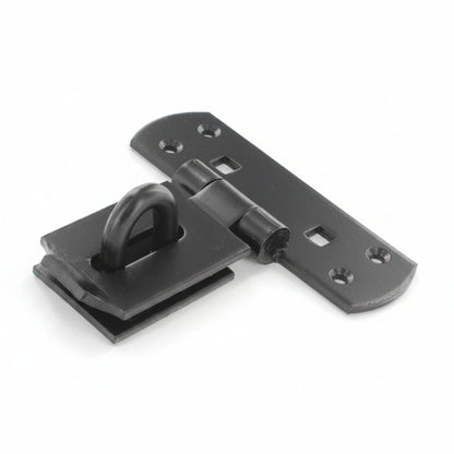 Black Vertical T-Shape Locking Bar Hasp & Staple 6″