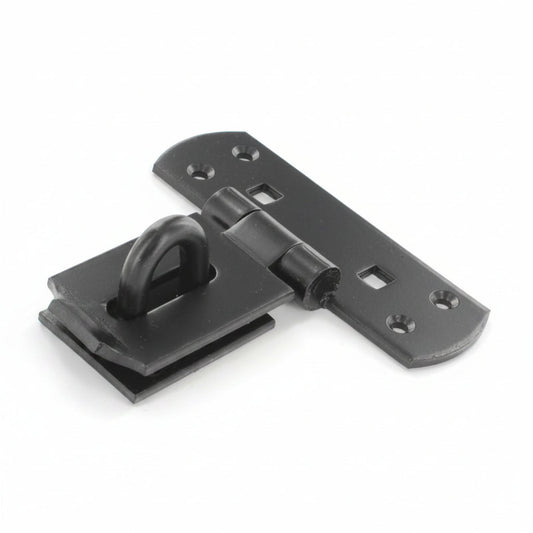 Black Vertical T-Shape Locking Bar Hasp & Staple 6″