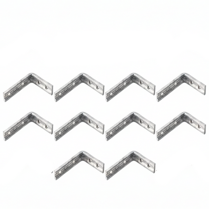 Heavy-Duty Galvanised Fluted Shelf Brackets 10 Pack